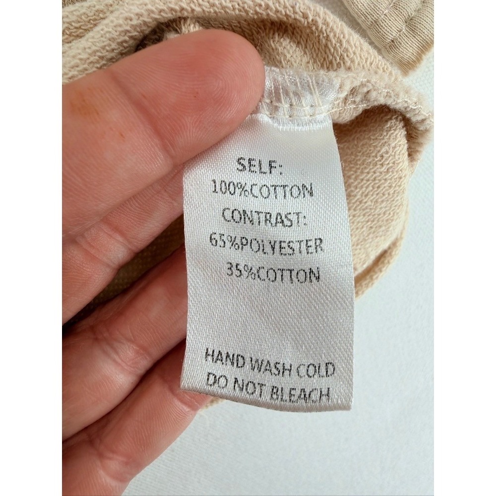 Easel Heart Patch Top Cream Red Graphic Tee Boho Cute S - Picture 8 of 16